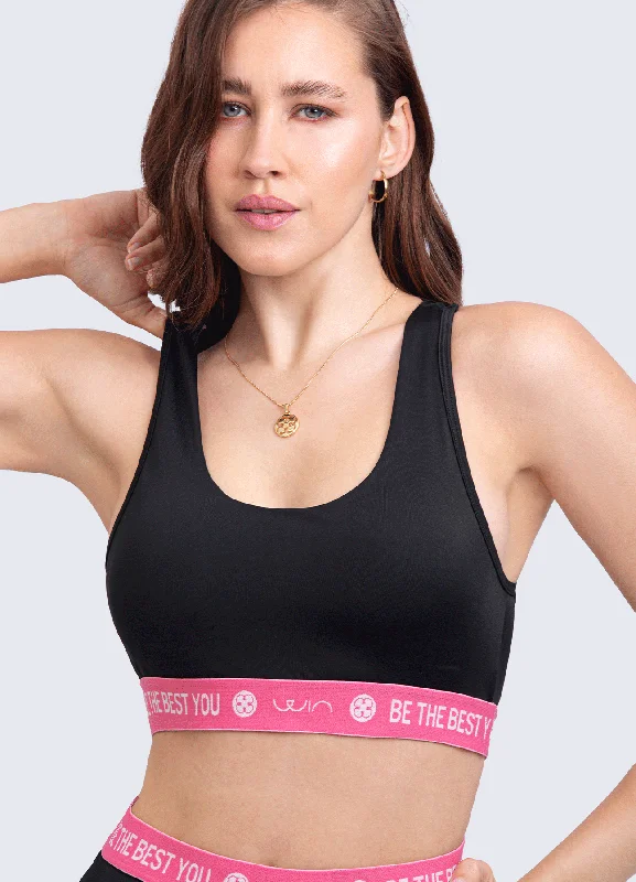 Weekend Deals That Spark TOP SPORTY-BLACK