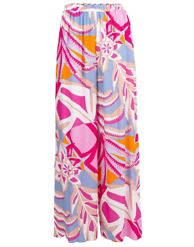 New Markdowns Wide Leg Print Pant