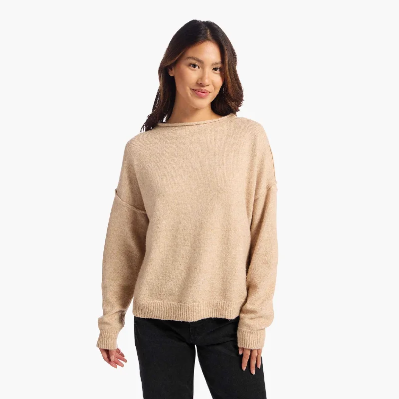 The Best Prices Cozy Knit Mock Neck Sweater | Heather Oat