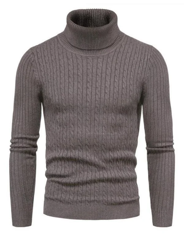 Steals and Deals Cross-Border Slim Fit Turtleneck Men Sweater