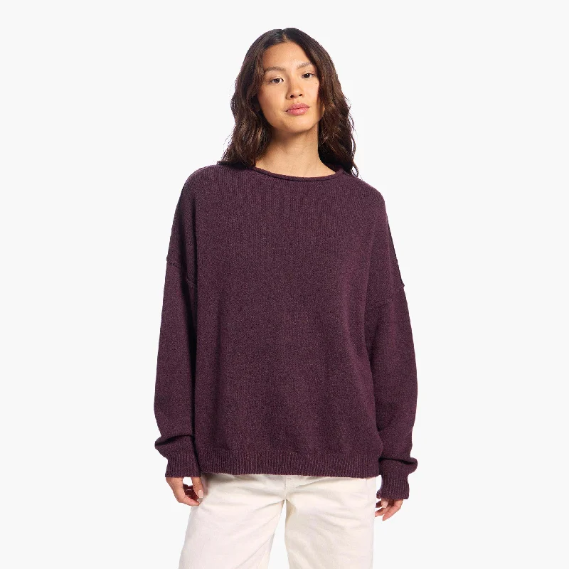 Value Pack Cozy Knit Mock Neck Sweater | Plum
