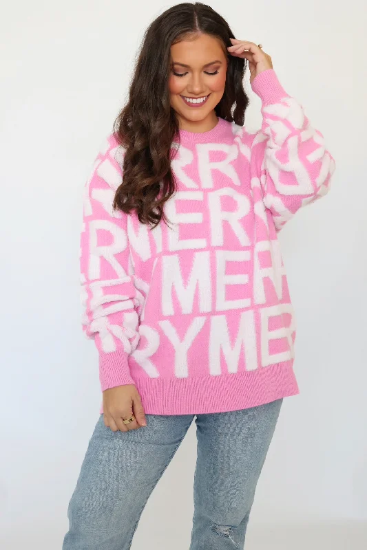 Early Access Merry All Over Sweater (FINAL SALE)