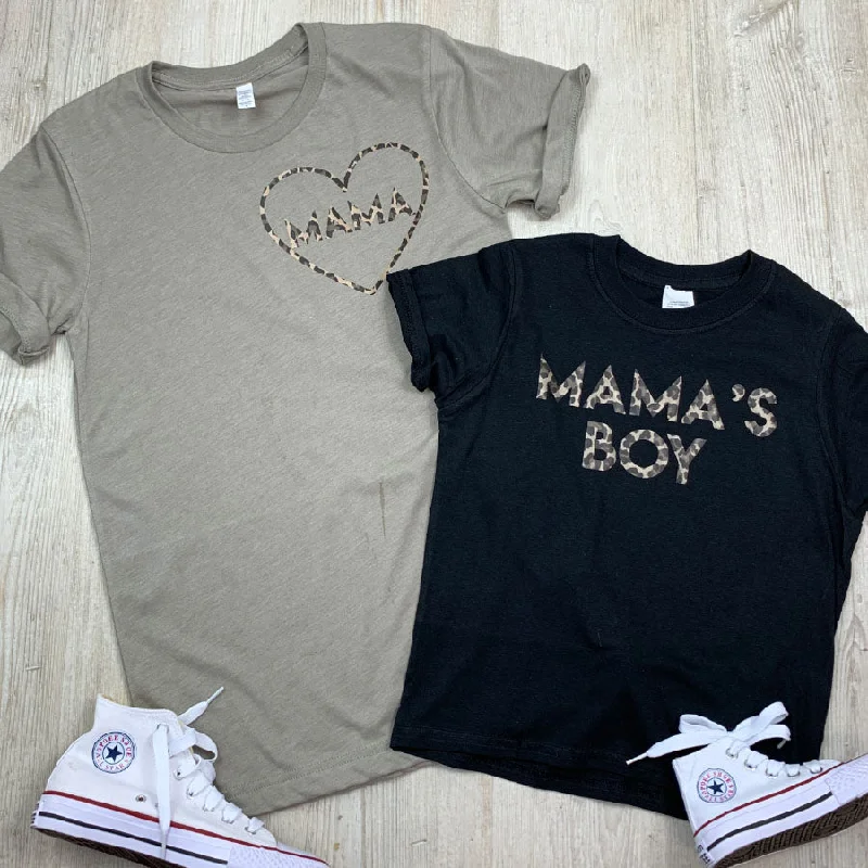 Weekend Discounts to Celebrate Mama & Mama's Boy Leopard Mum & Kid Matching Tees (MRK X) Weekend Discounts to Celebrate Mama & Mama's Boy Leopard Mum & Kid Matching Tees (MRK X)