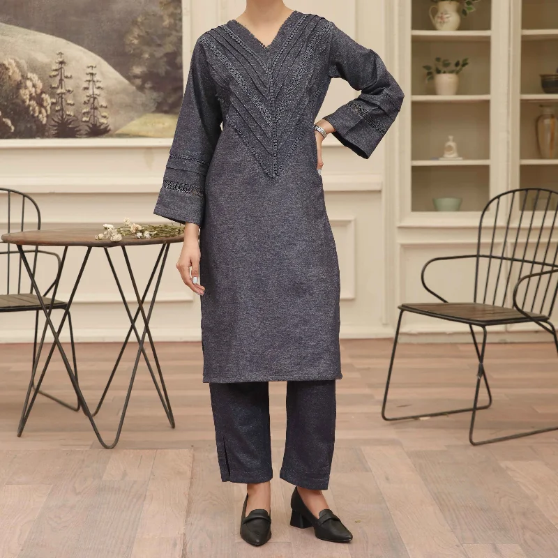 Early Bird Black Flannel Co ord Set PW4136
