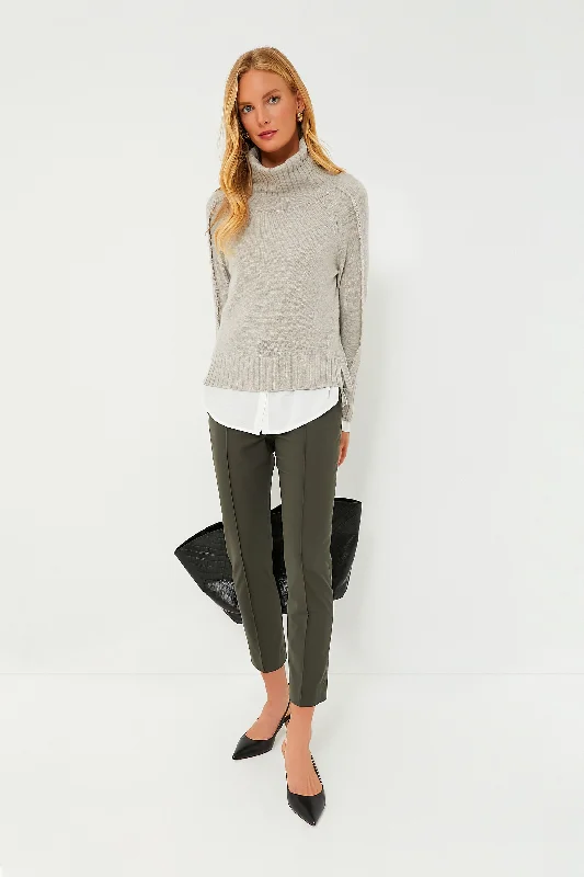 Weekend Steals Await Chia Melange Jolie Fringed Layered Looker Sweater