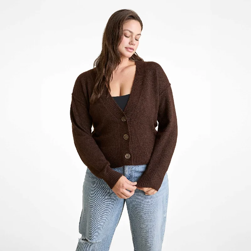 Weekend Savings Extravaganza Cozy Knit Cardigan | Coffee