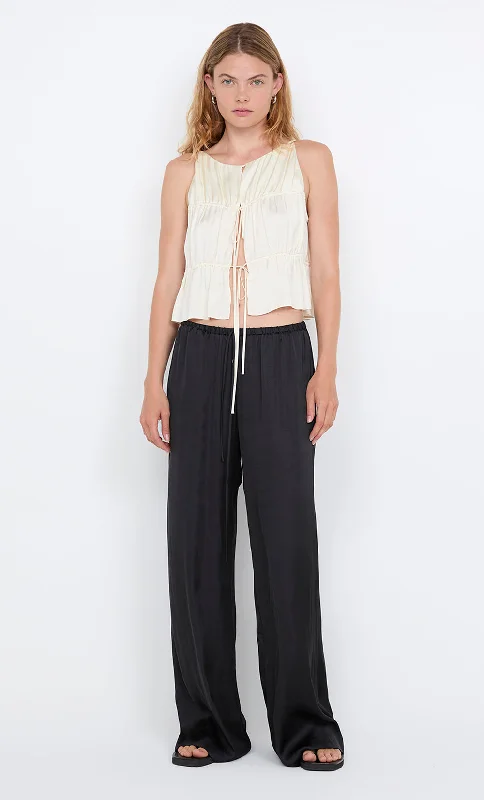 New Markdowns DELPHI GATHERED TOP - IVORY