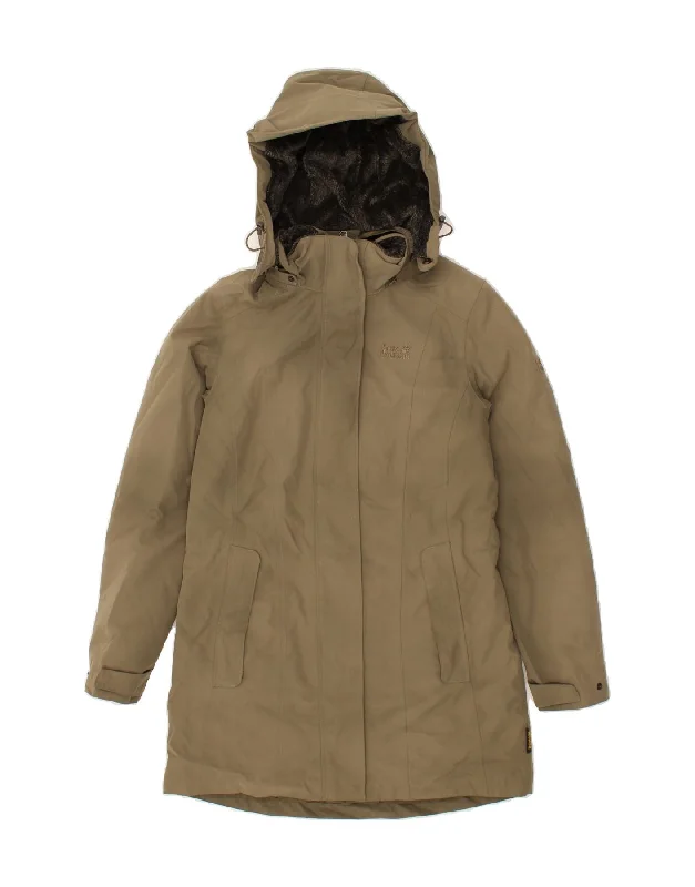 Midnight Madness JACK WOLFSKIN Womens Hooded Windbreaker Coat UK 6 XS Beige Polyester Midnight Madness JACK WOLFSKIN Womens Hooded Windbreaker Coat UK 6 XS Beige Polyester