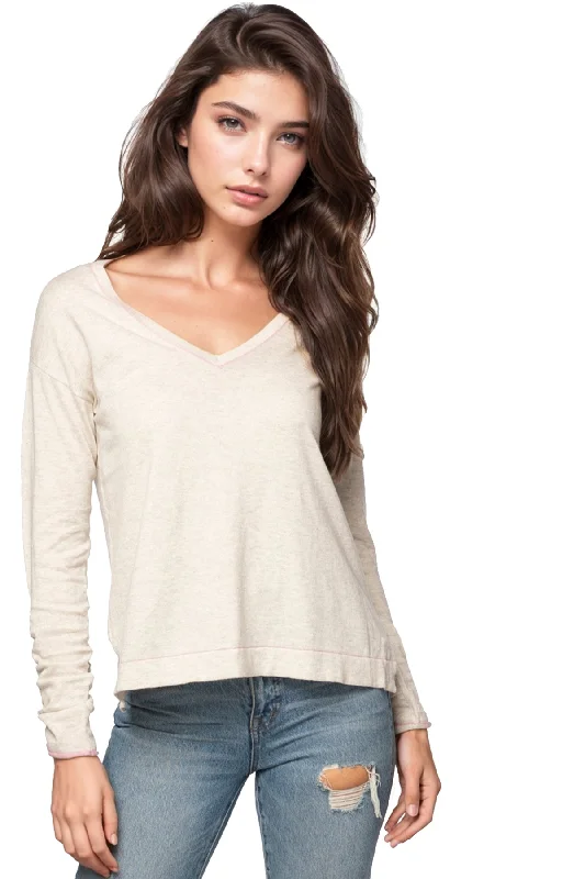 Clearance Sale Zen Blend Julia Contrast Sleeve Pullover Sweater