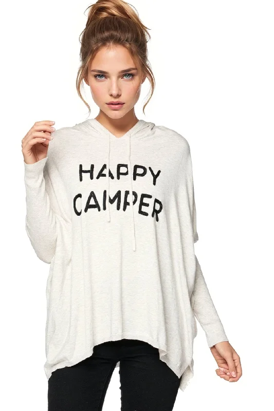 Don't Delay Zen "Reese" Hoodie Pullover Sweater in Embroidery Stitch Sayings