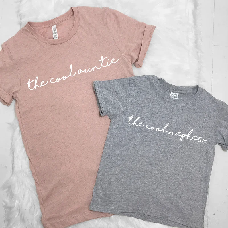 Low Price The Cool Auntie/The Cool Nephew Matching Tees (MRK X)
