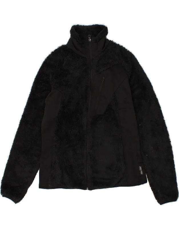 Mega Discount COLUMBIA Womens Fleece Jacket UK 10 Small Black Polyester