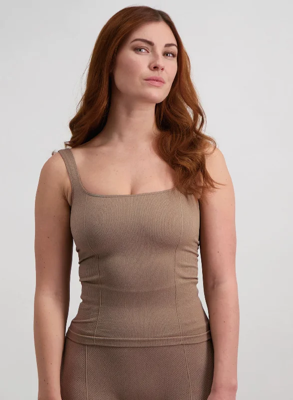 Can't Resist Espresso Luxe Seamless Singlet