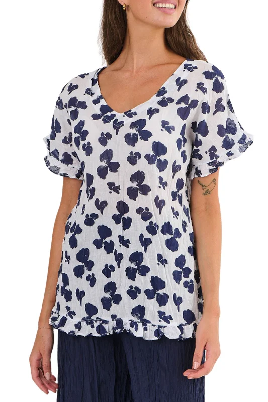 Flash Deal V-NECK COTTON TOP - P148