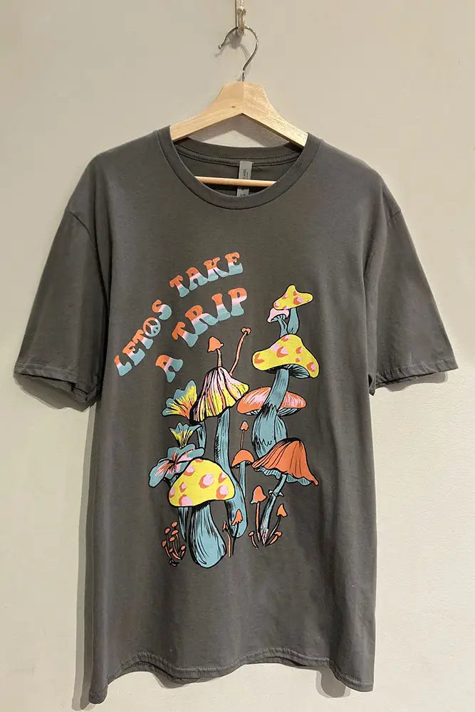 Massive Savings Take A Trip Mushroom Oversized Tee