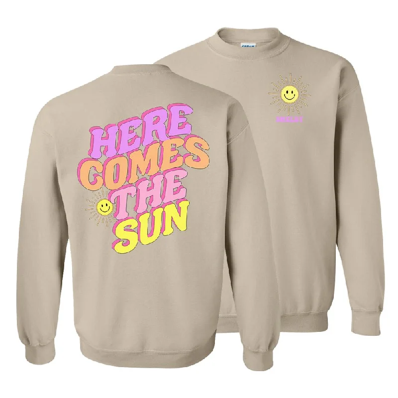 Price Fest Initialed 'Here Comes The 'Sun' Front & Back Crewneck Sweatshirt