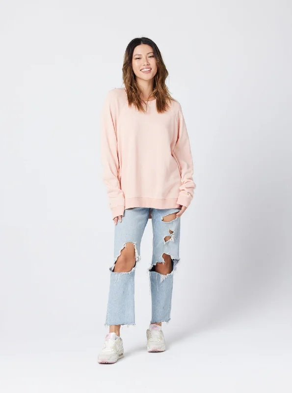 Reduced Rates Women's Raglan Sweatshirt - Dusty Rose