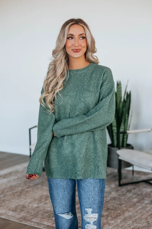 Weekend Discounts to Delight Nolia Knit Sweater - Spruce