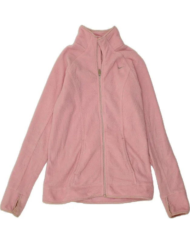 Factory Direct Sale NIKE Womens Nike Therma Fit Fleece Jacket US 8/10 Medium Pink Polyester Factory Direct Sale NIKE Womens Nike Therma Fit Fleece Jacket US 8/10 Medium Pink Polyester