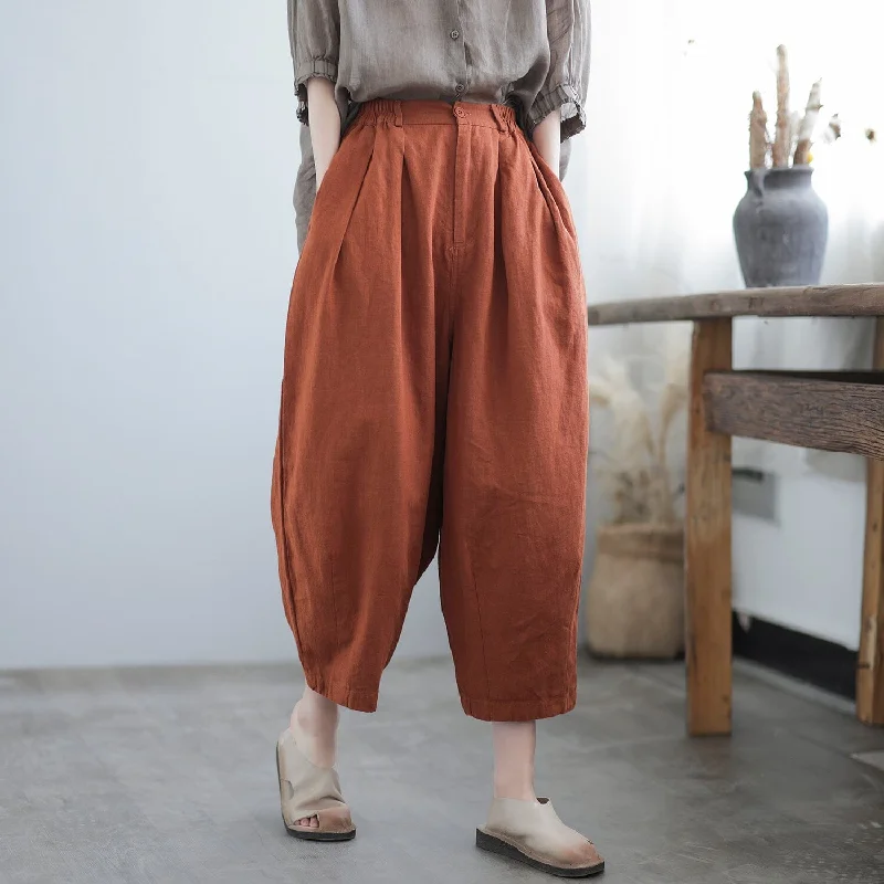 Huge Savings Women Spring Casual Loose Solid Patchwork Pants