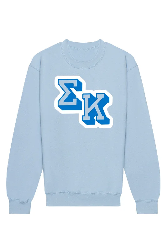 Warehouse Sale Sigma Kappa Varsity Letters Crewneck
