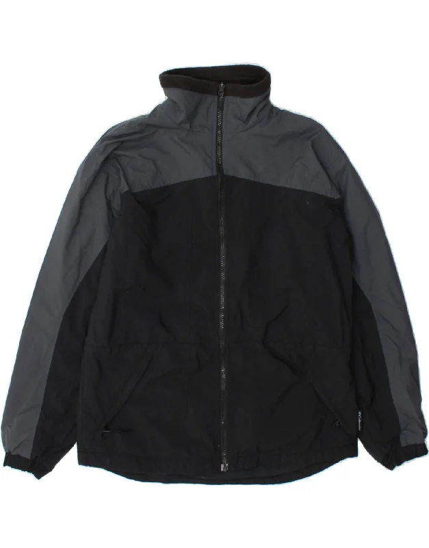 Weekend Discounts to Love COLUMBIA Womens Windbreaker Jacket UK 10 Small Black Colourblock Polyester Weekend Discounts to Love COLUMBIA Womens Windbreaker Jacket UK 10 Small Black Colourblock Polyester
