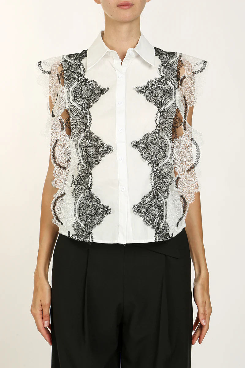 Can't Miss Contrast Lace Top