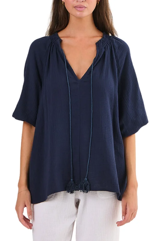 Savings Soar This Weekend V-NECK BLOUSE - NAM32