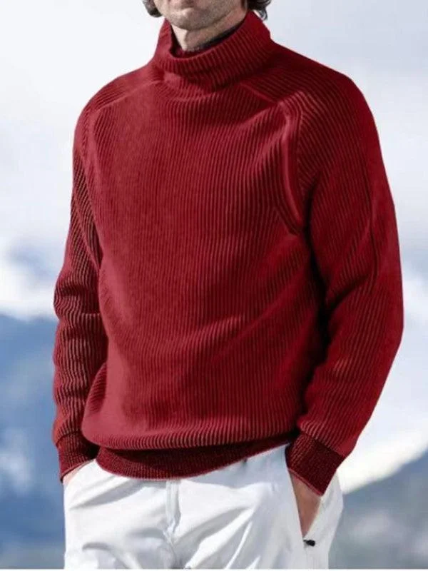 Big Savings Knitted Men Turtleneck Sweater