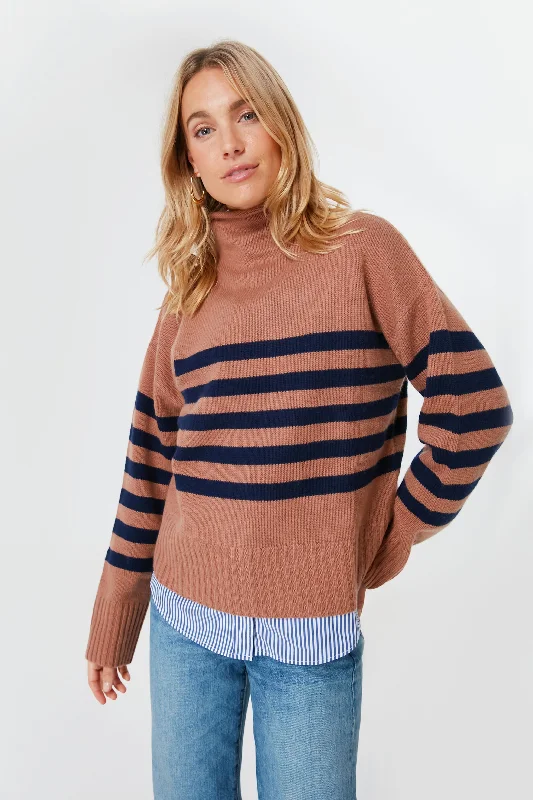 Massive Deals 5G Rollneck Sweater Vicuna Navy