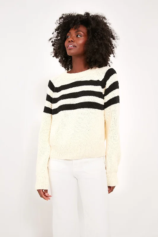 Super Discount Black and Ivory Davide Pullover
