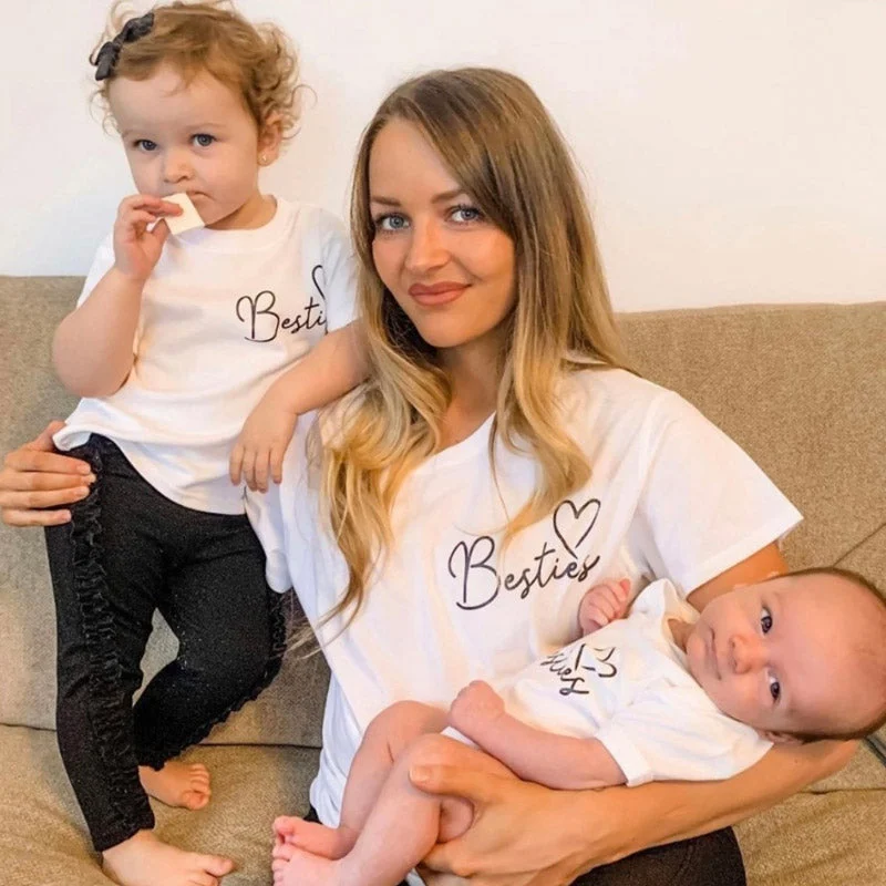 Weekend Bargains to Snag Besties Mini Logo Mum & Kid Matching Tees/Vests (MRK X)