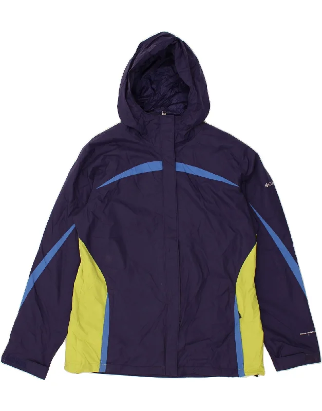 Great Deals COLUMBIA Womens Omni-Shield Rain Jacket UK 16 Large Navy Blue Colourblock Great Deals COLUMBIA Womens Omni-Shield Rain Jacket UK 16 Large Navy Blue Colourblock