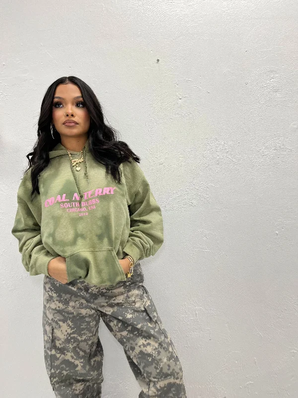 Epic Deals Green Acid Burbs Hoodie