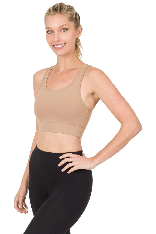 Super Deal Mocha Sports Bra