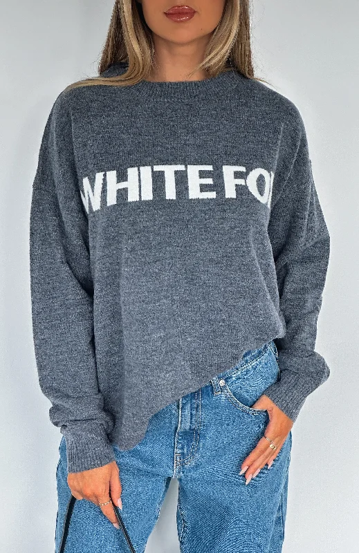 Weekend Specials to Celebrate Set Me Free Knit Sweater Charcoal