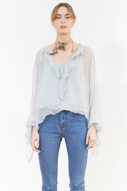 Savings Soar This Weekend T.ba Swing Blouse Long Sleeve