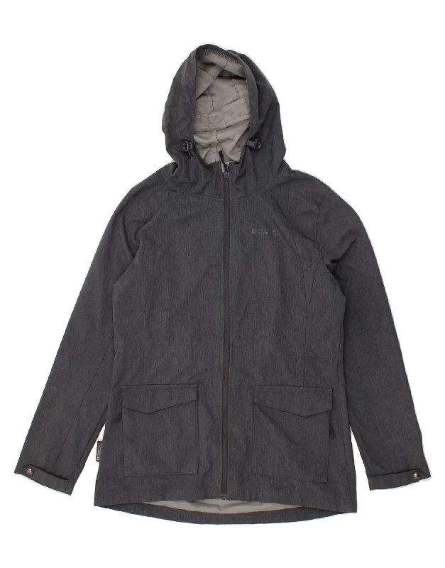 Huge Discounts MOUNTAIN WAREHOUSE Womens Hooded Rain Jacket UK 12 Medium Grey Polyester Huge Discounts MOUNTAIN WAREHOUSE Womens Hooded Rain Jacket UK 12 Medium Grey Polyester