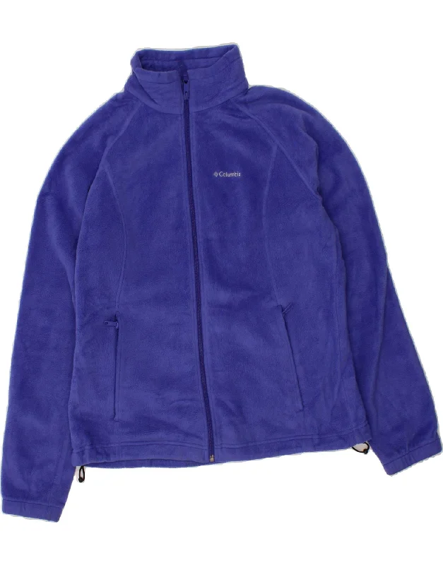 Weekend Savings Spectacular COLUMBIA Womens Fleece Jacket UK 18 XL Blue Polyester