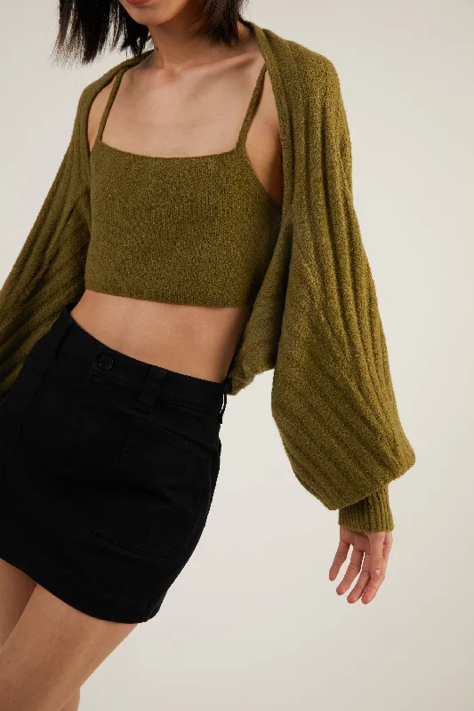 Incredible Offers CROPPED SWEATER TANK