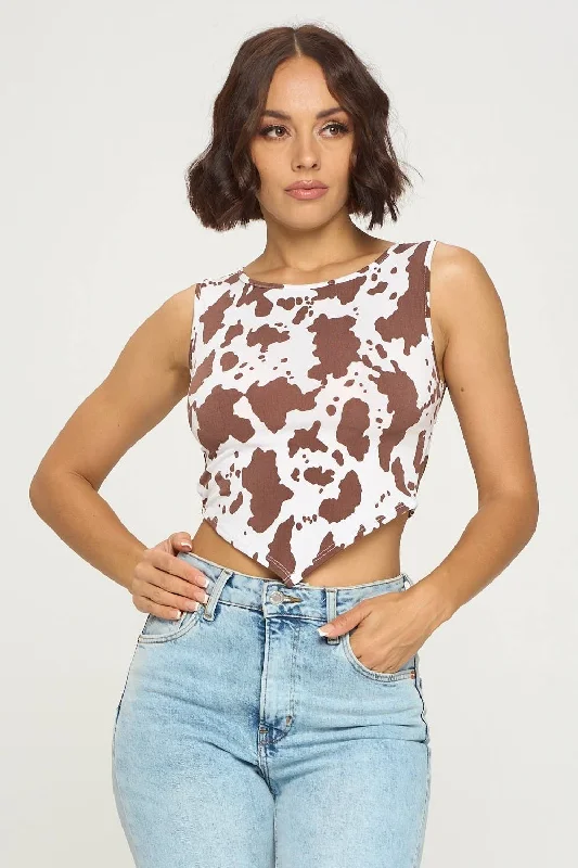 Epic Value Inky Print Handkerchief Top