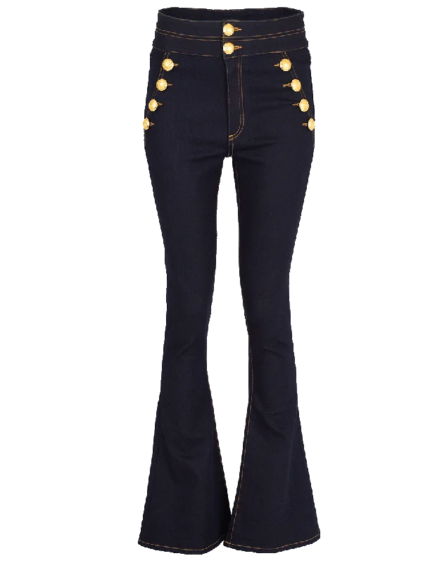 Clearance Sale Dalida Double Skinny Flare Denim