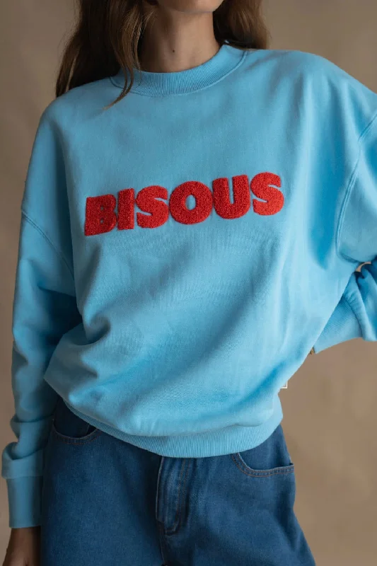 Super Savings Bisous Ice Blue Sweatshirt
