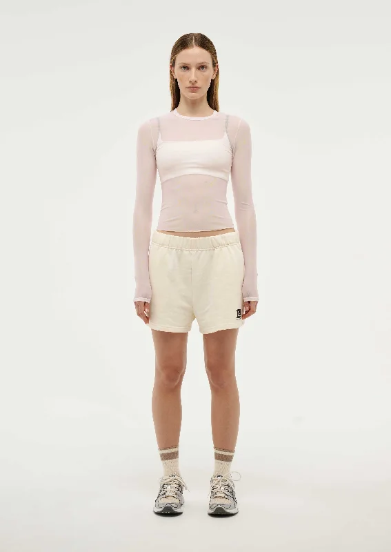 Buy Now DISCOVERY MESH LONG SLEEVE TEE IN WHISPER WHITE