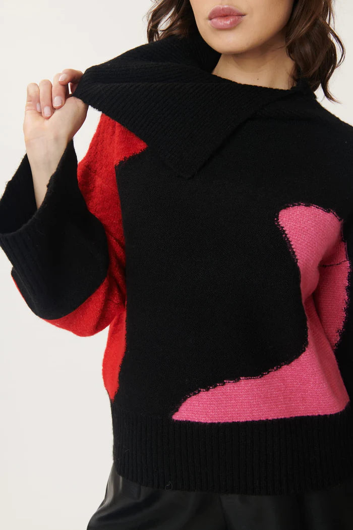 Weekend Bargains Just for You Joris colorblock Sweater-Red
