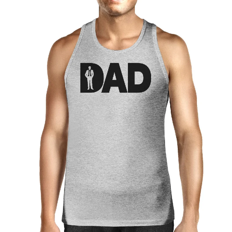 Fantastic Deals Dad Business Mens Grey Sleeveless Shirt Fathers Day Gift Tank Top