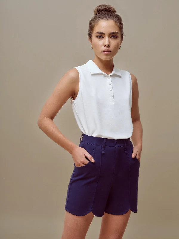 Weekend Deals That Amaze Classic Sleeveless Cropped Polo