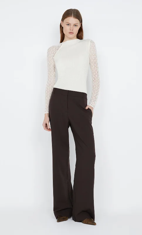 Weekend Savings Delight CHANTELLE LONG SLEEVE TOP - IVORY