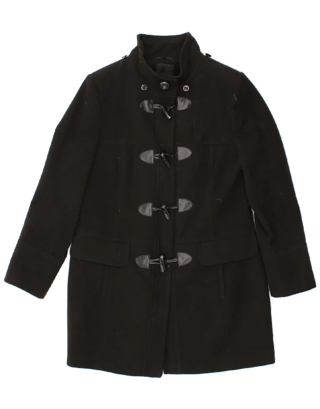 Time-Limited Offer DEBENHAMS Womens Duffle Coat UK 16 Large Black Polyester