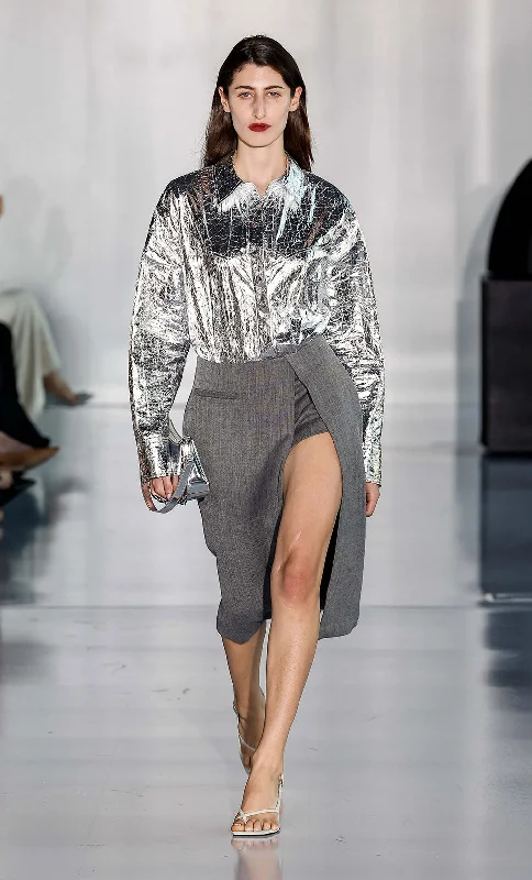 Weekend Specials to Snag XANTHIA YOKE SHIRT - SILVER
